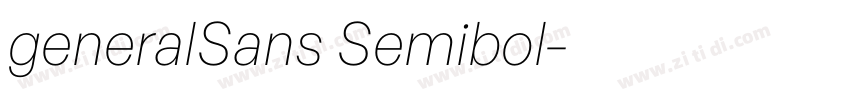 generalSans Semibol字体转换